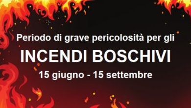 Notizia Studio Amica - DICHIARAZIONE DELLO STATO DI GRAVE PERICOLOSITA` PER GLI INCENDI BOSCHIVI E OBBLIGO DI PULIZIA DELLE AREE INCOLTE O ABBANDONATE