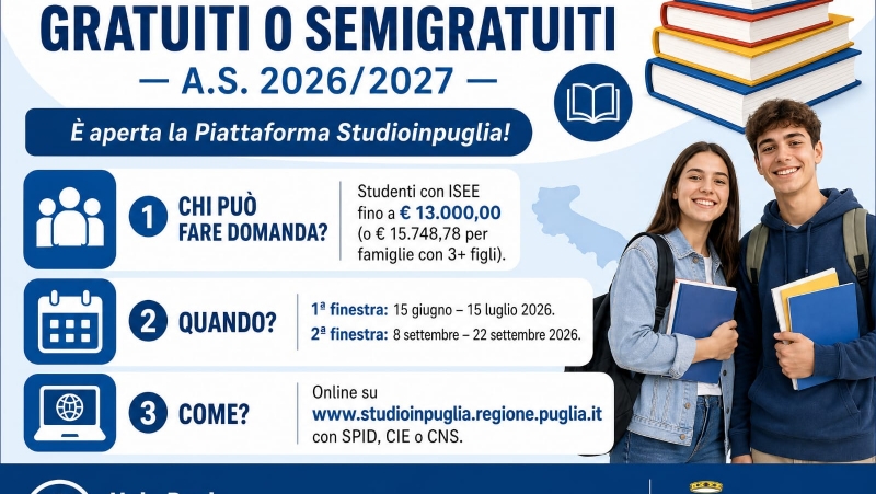 Notizia Studio Amica - Libri di testo gratuiti o semigratuiti – a.s. 2026/2027