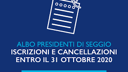 Notizia Studio Amica - ISCRIZIONE ALBO DEI PRESIDENTI DI SEGGIO